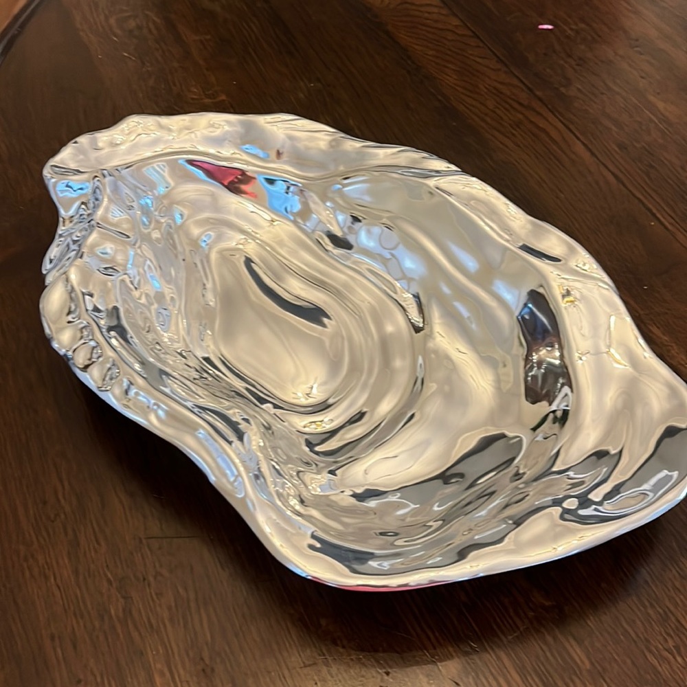 Beatriz Ball metal ware serving dish.